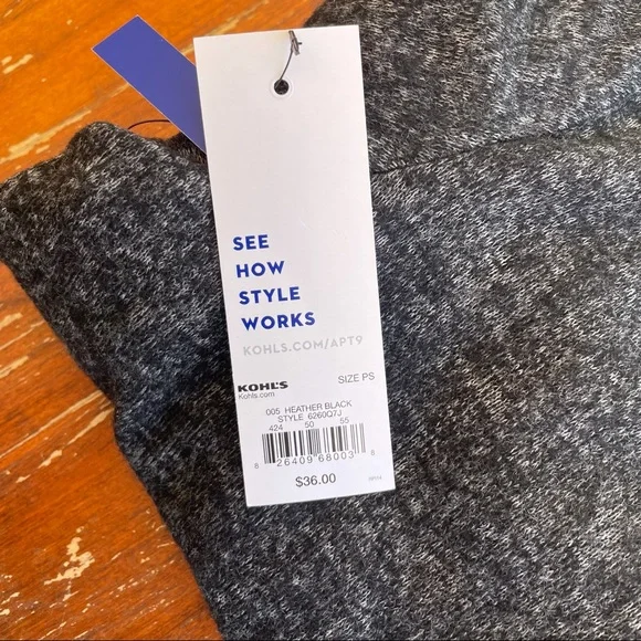 SOLD—— APT. 9 Plain Gray Soft Long-Sleeve Lightweight Sweater - Picture 8 of 8